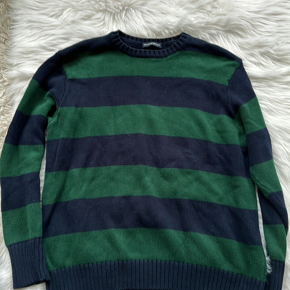 Brandy Melville Green striped sweater